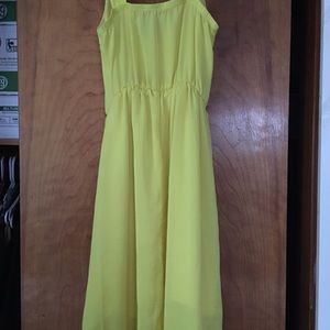 Yellow High-low dress
